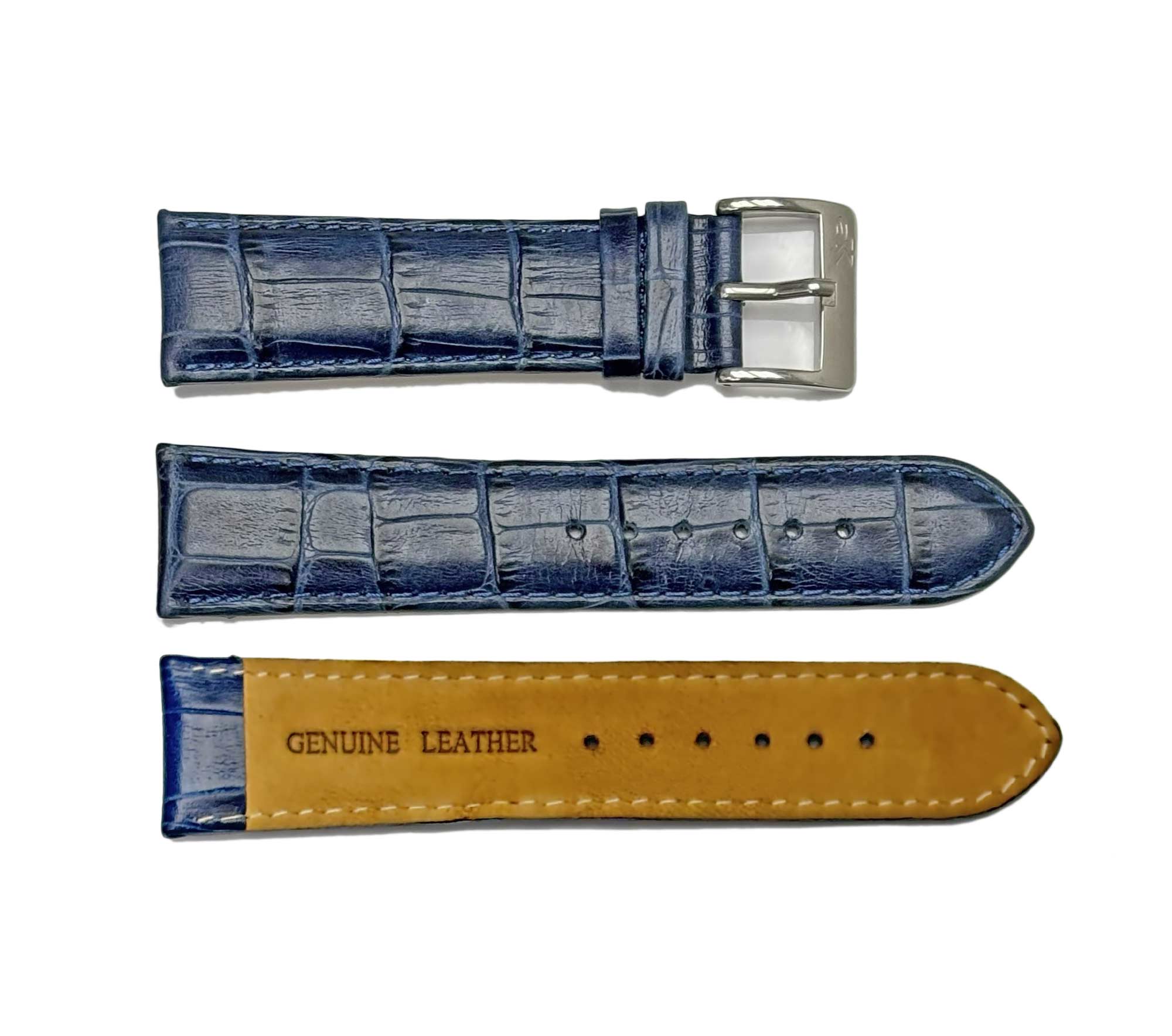 GENUINE LEATHER STRAP (22mm)-  DARK BLUECOLOR