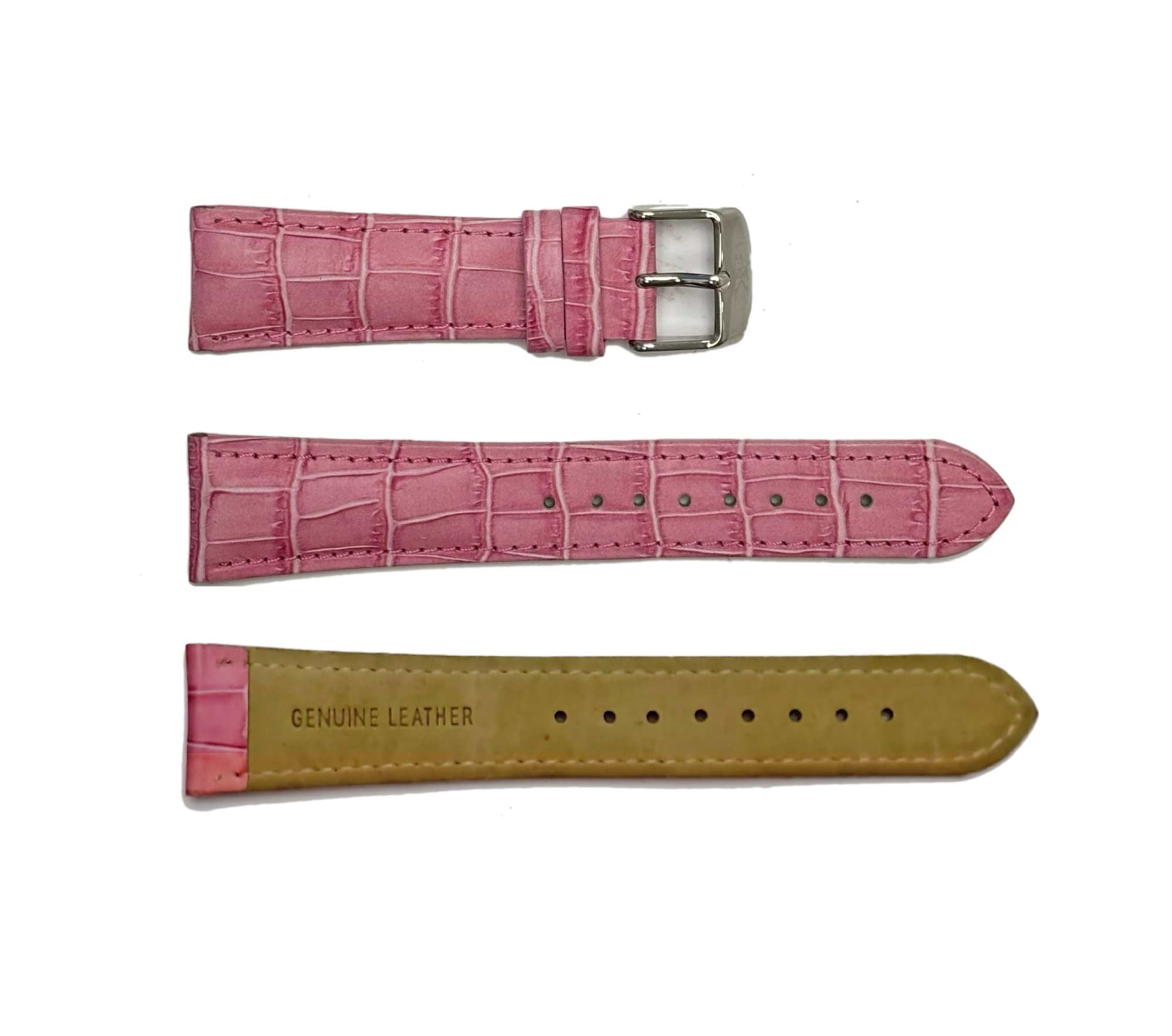 GENUINE LEATHER STRAP (22mm)-  PINK COLOR