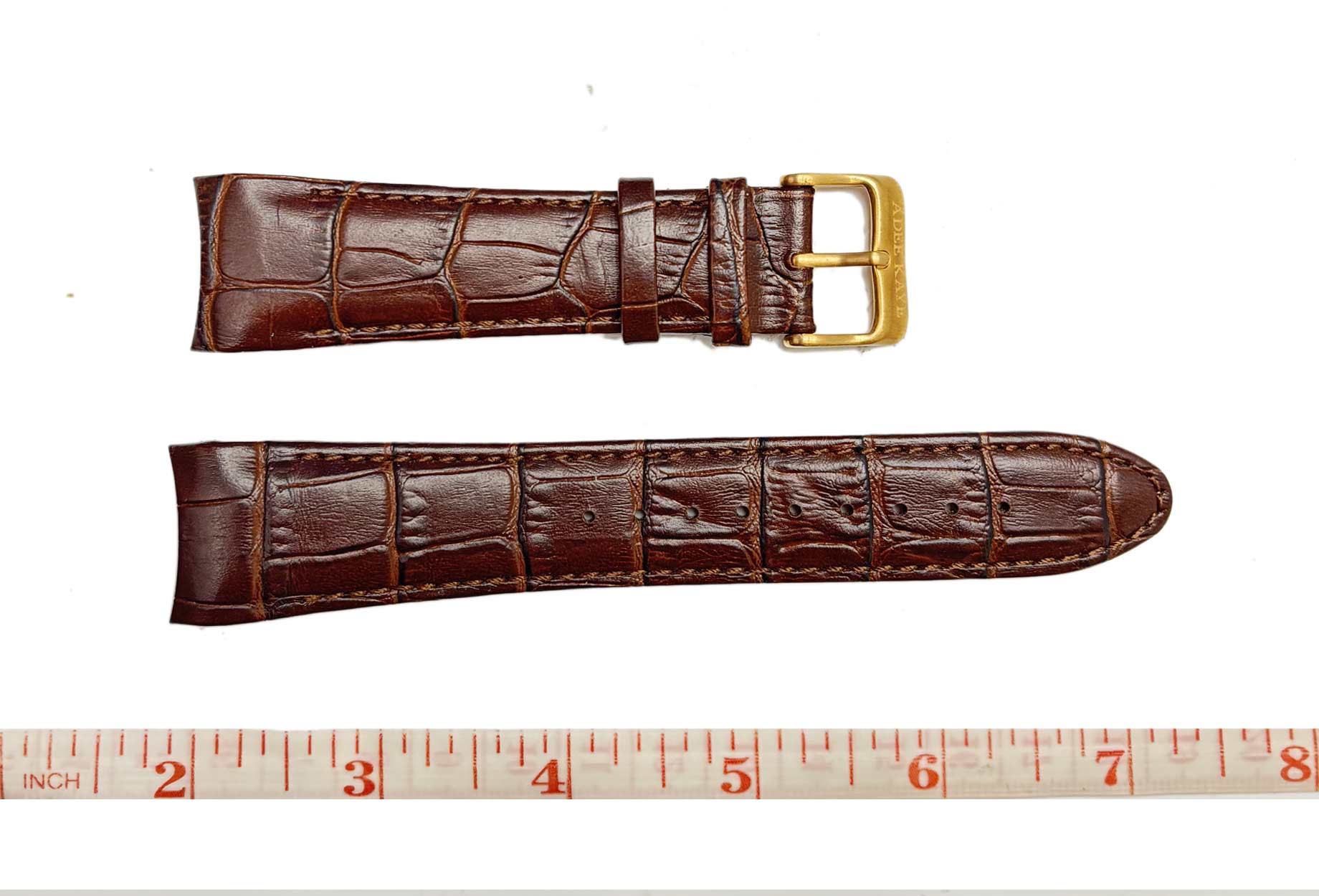 GENUINE LEATHER STRAP (24 mm) -  COCO BROWN SOFT TEXTURE - AK24MM-RGBROWN