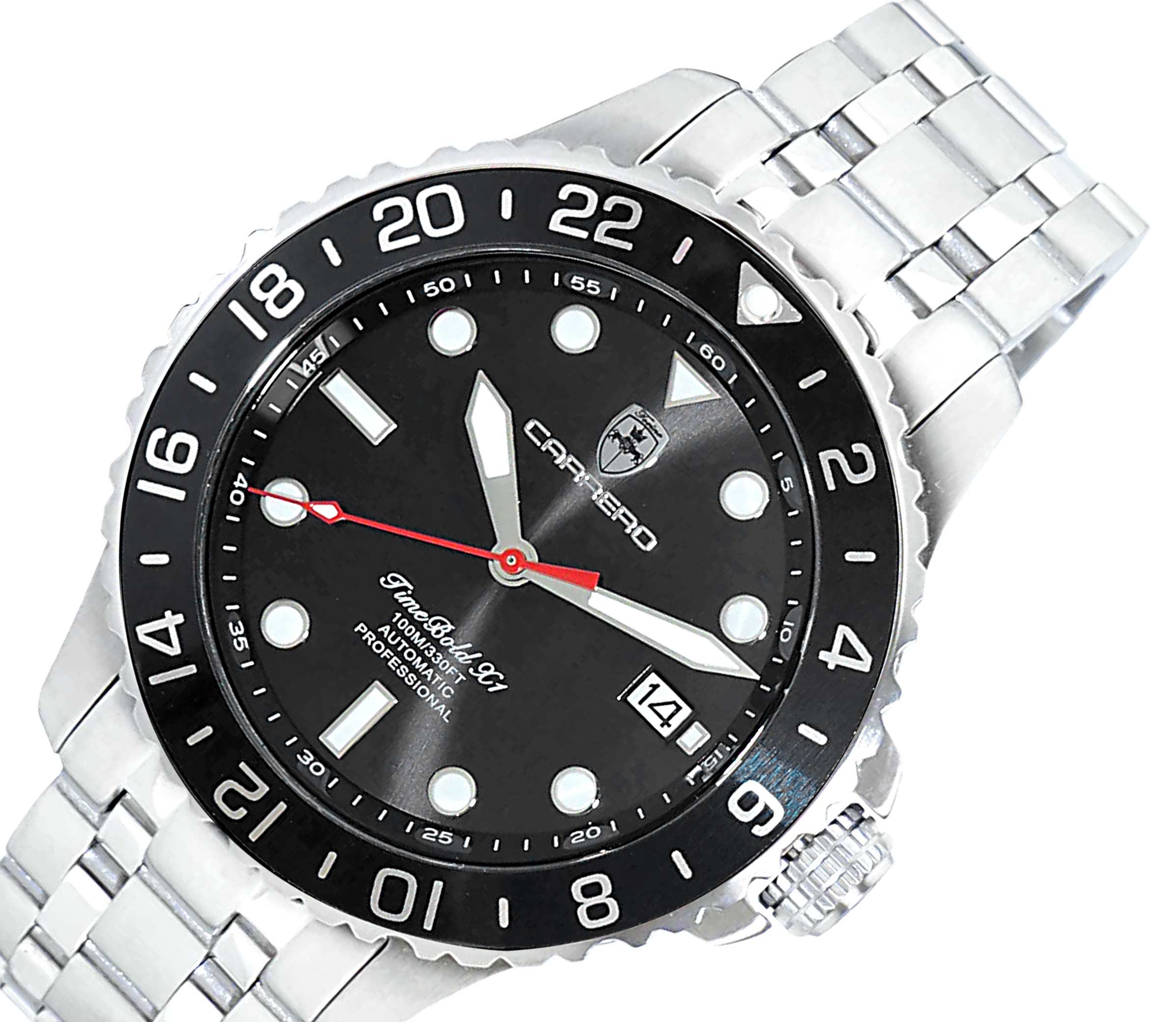 LeChateau, Men's TIME BOLD- X1 COLLECTION, NH35 AUTOMATIC MOVEMENT, 10 ATM, BLACK, C1S737BK-BK - MSRP: $2,340.00
