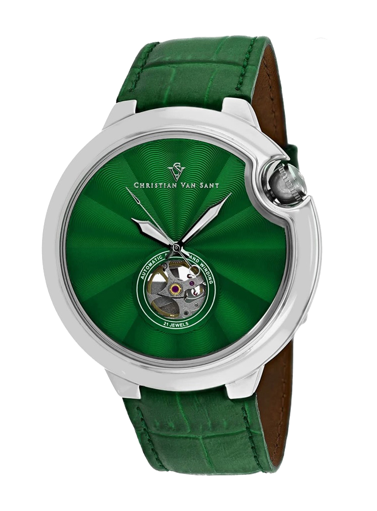 Christian Van Sant Men's Cyclone Automatic Mov't., Green dial, CV0149