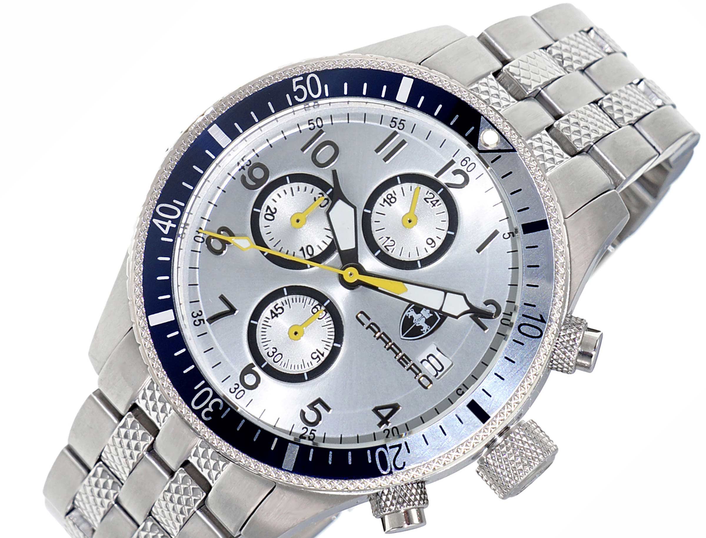LeChateau - Chronograph Epson VR33 Muscle Mov't, Stainless Steel Case and Band , CS17733BUSV_SV, Retail at (MSRP:$1,475.00)