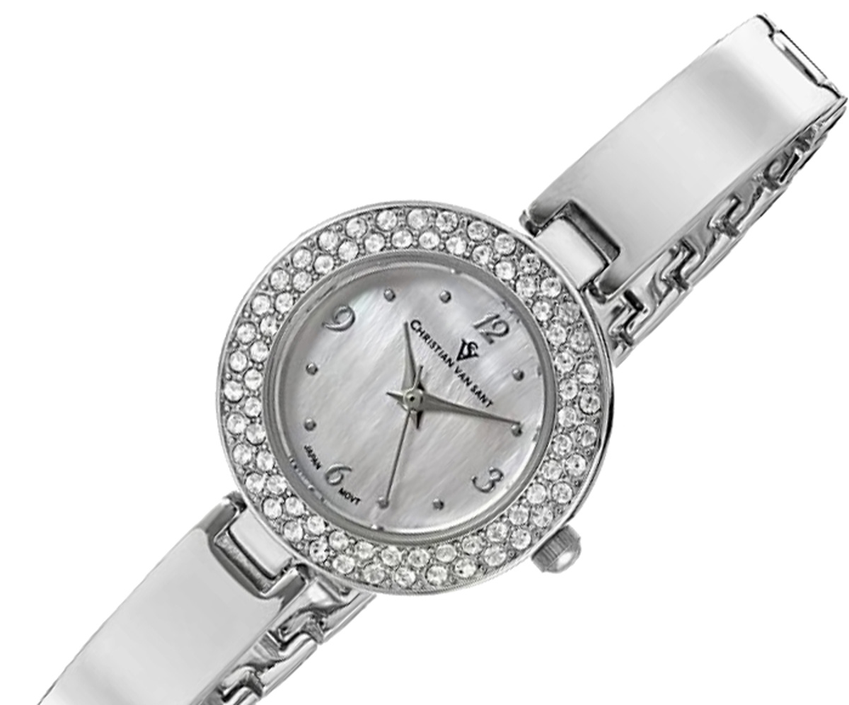 Christian Van Sant Women's Palisades Analog Display Quartz Stainless ...
