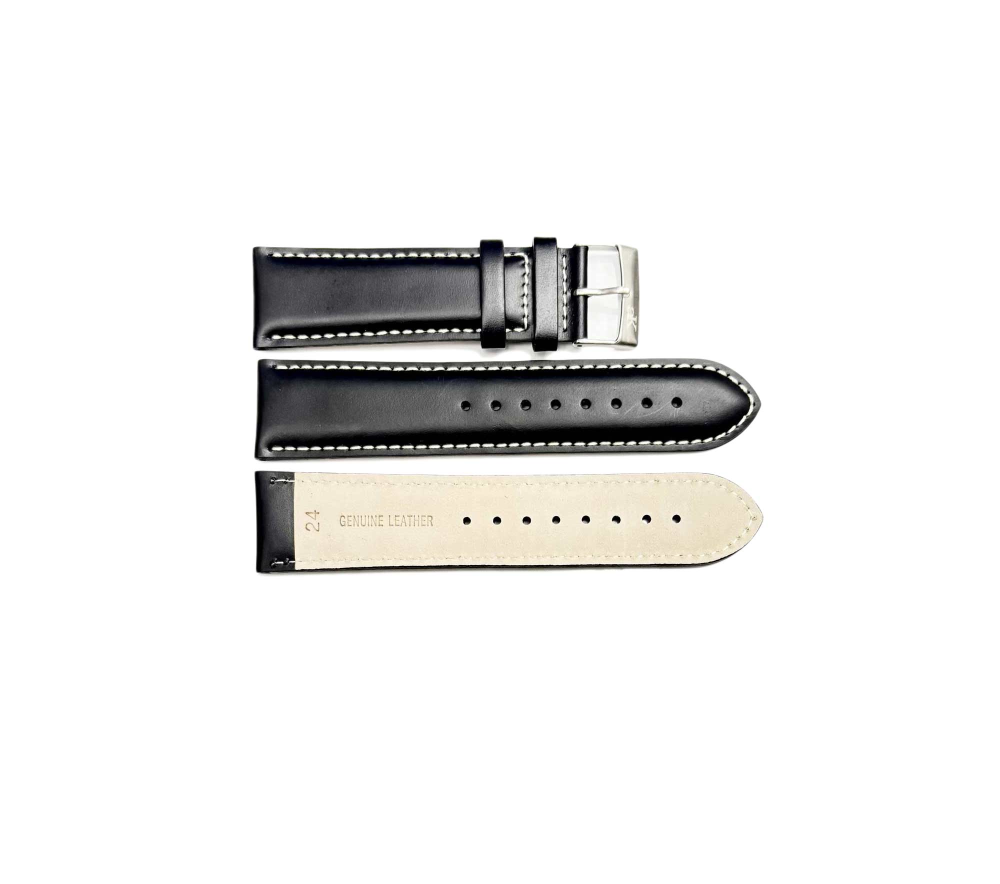 GENUINE LEATHER REPLACEMENT STRAP-  BLACK COLOR