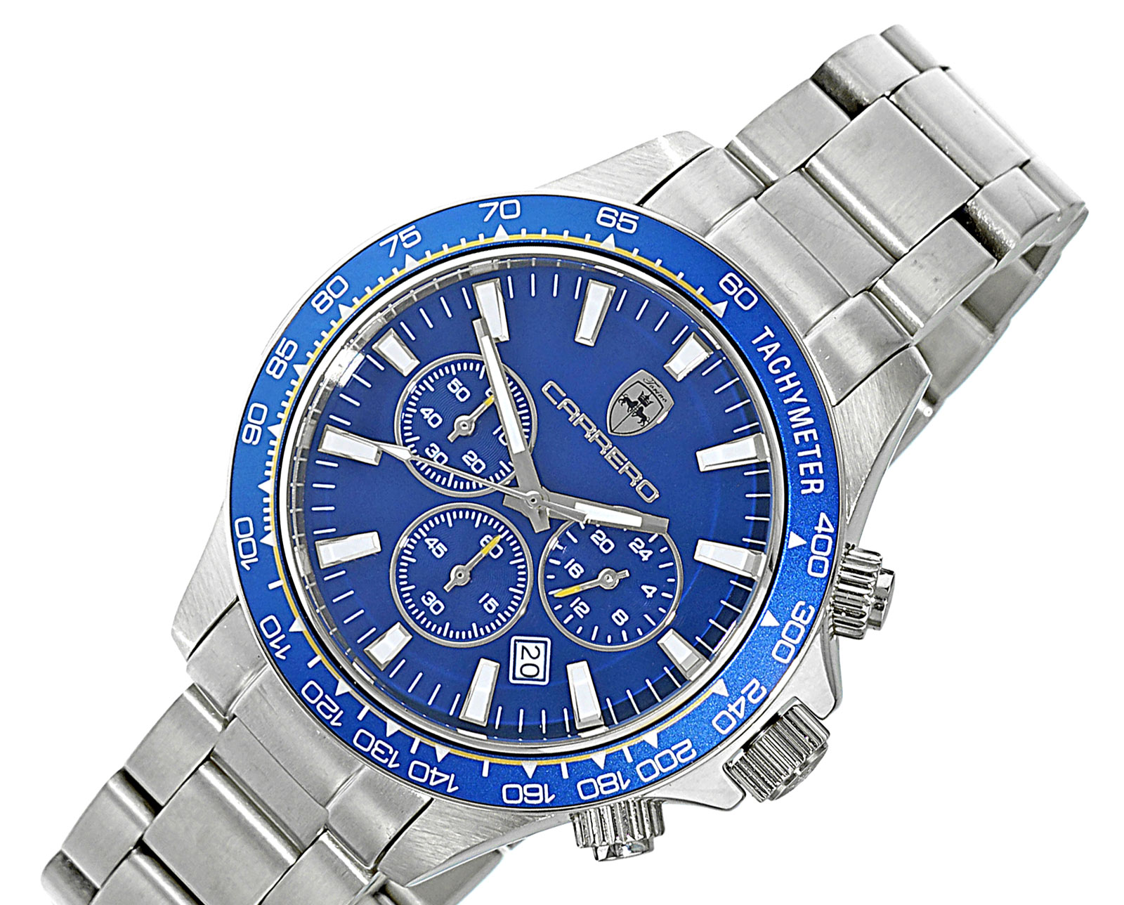 LeChateaue, CHRONOGRAPH MOVEMENT ,100 METER WATER RESISTANT, DATE DIAL, LCS866BUBU , RETAIL AT (MSRP: $1,250.00)