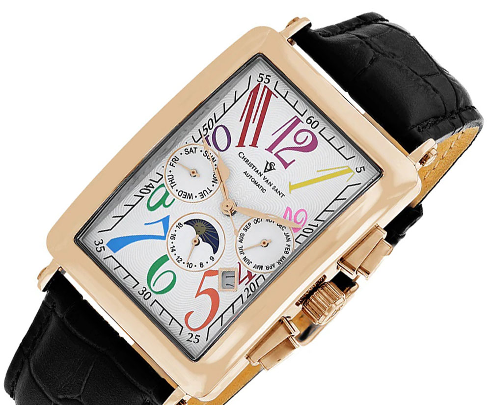 Christian Van Sant Men's Prodigy Automatic movement, White Dial, 5 ATM, CV9145 - (MSRP: $1,995.00)