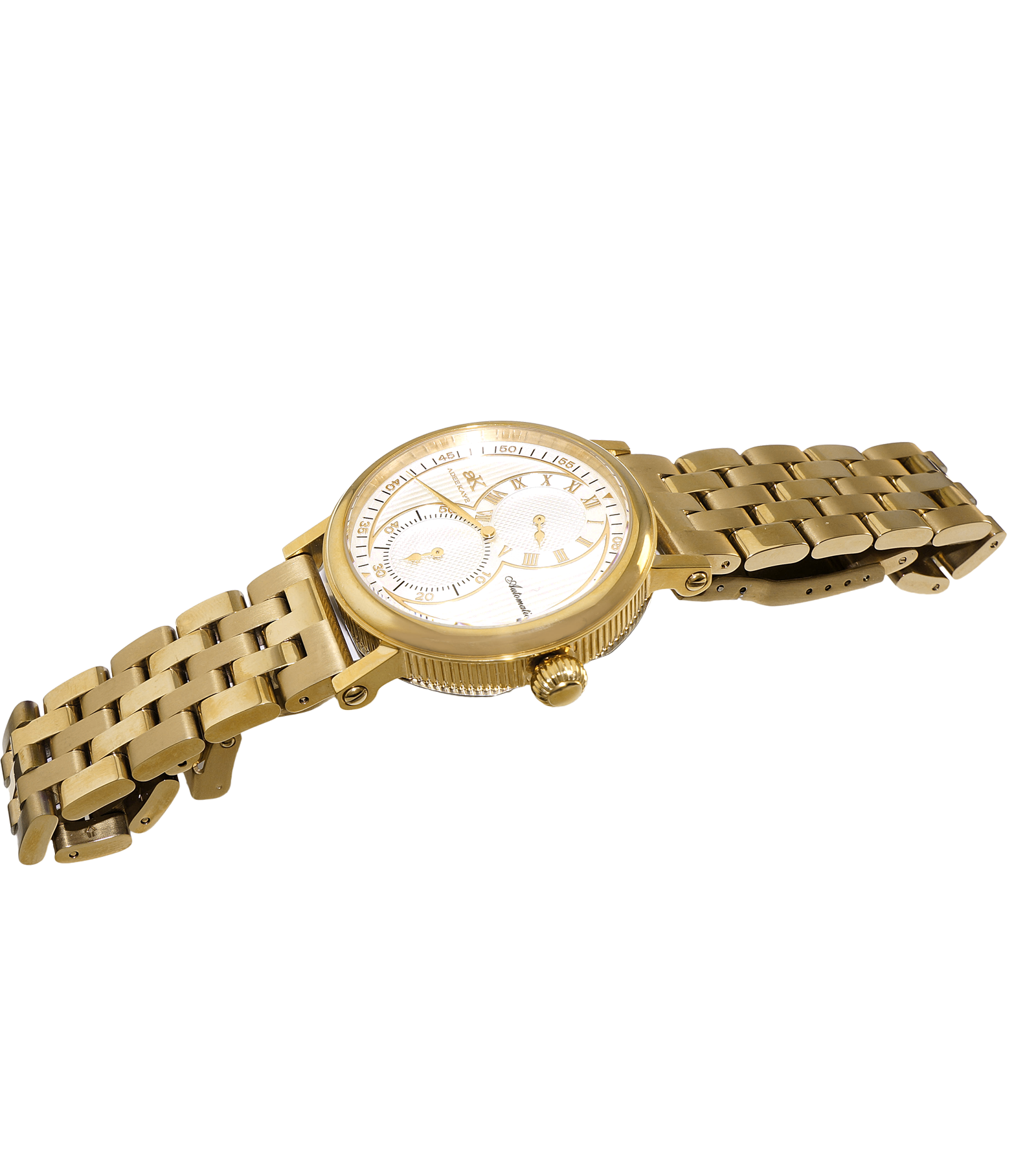 ADEE KAYE, 20 JEWELS - AUTOMATIC REGULATOR , SILVER DIAL, AK5665-MB-GSV ...