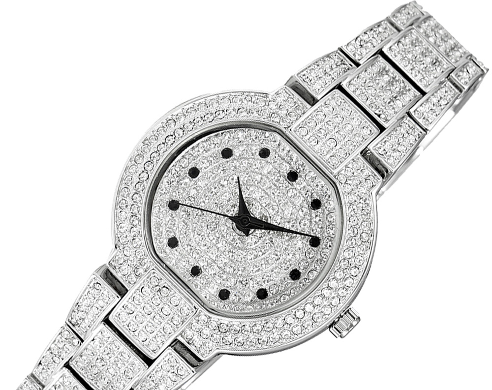 ADEE KAYE, 3-HANDS PAVE DIAL, 520 pcs SETTING STONES, AK2005-L , RETAIL AT (MSRP: $ 345.00)