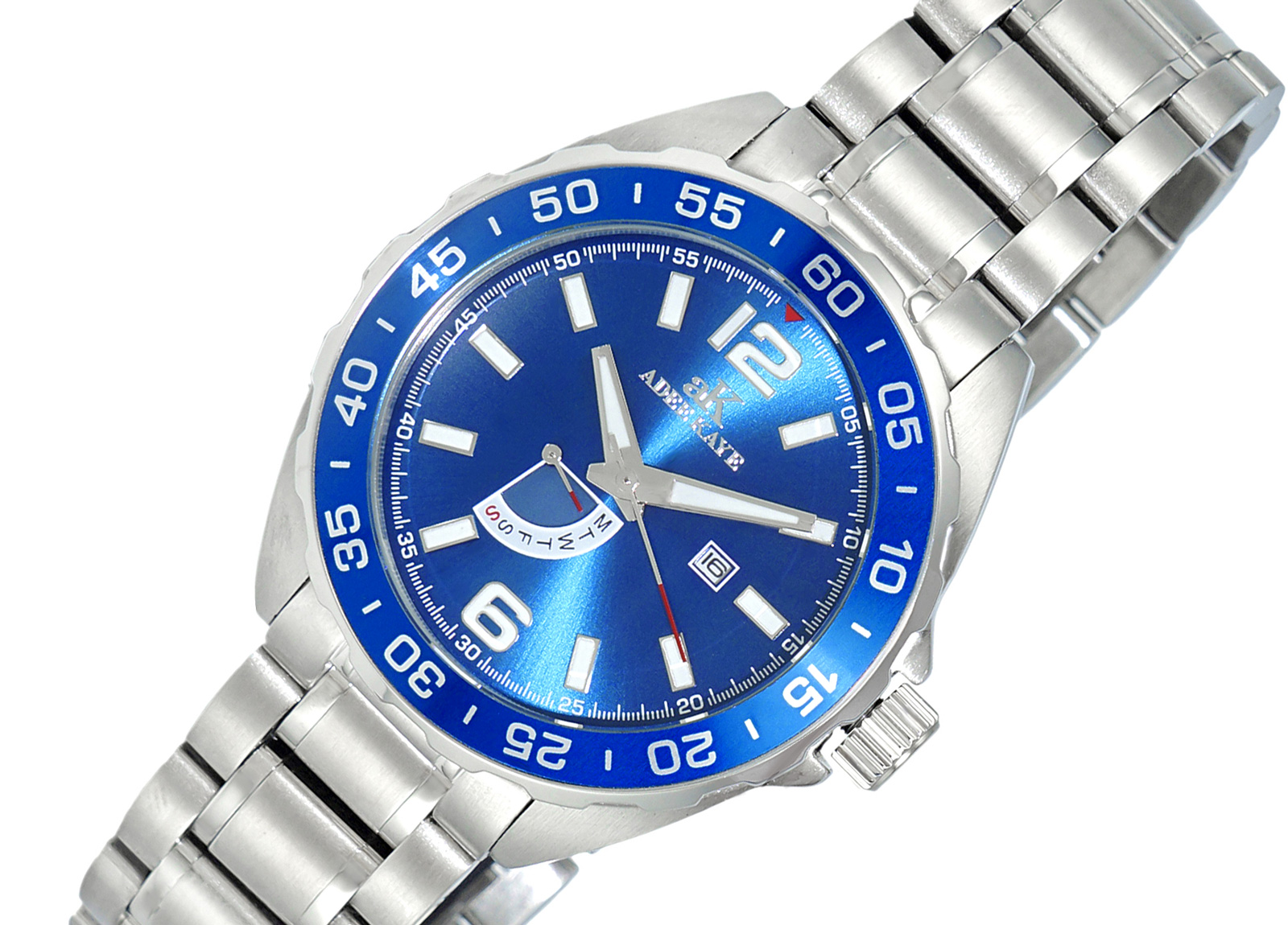 ADEE KAYE WATCHES, RETROGRADE DAY COUNTER, DATE WINDOW , AK6267M (BUBU