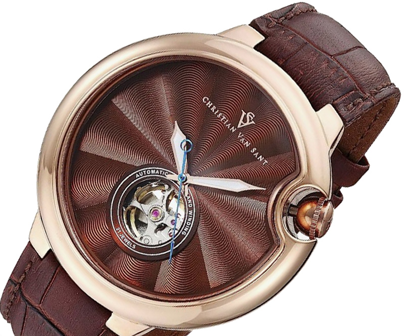 Christian Van Sant Watches Men's, Cyclone Automatic Brown Watch  CV0144  Retail at (MSRP: $1,295.00