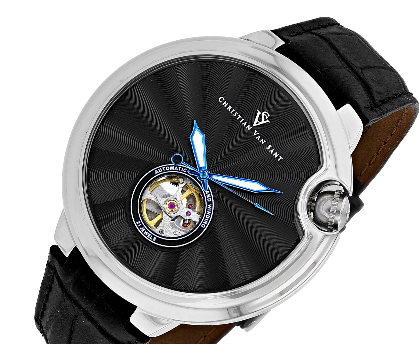 Christian Van Sant Watches Men's Cyclone Automatic, Heart Beat with Exhibition back, CV0146 - Retail at (MSRP: $1,925.00)