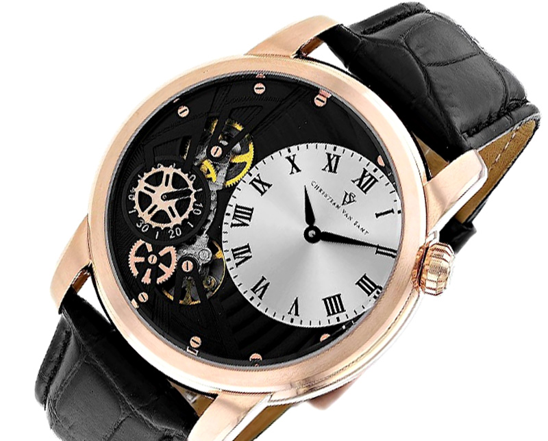 Christian Van Sant Watches Sprocket Auto-Quartz Watch | Silver Dial Watch , CV1548 Retail at (MSRP $1,129.00)