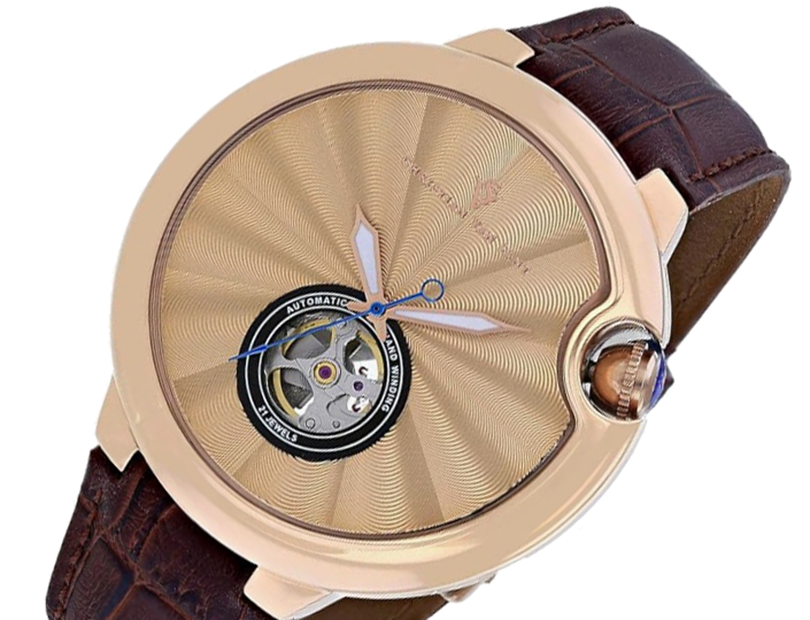 Christian Van Sant Watches,Men's Automatic -Heart Beat, Salmon Dial Watch, CV0148, Retail at (MSRP: $1,295)