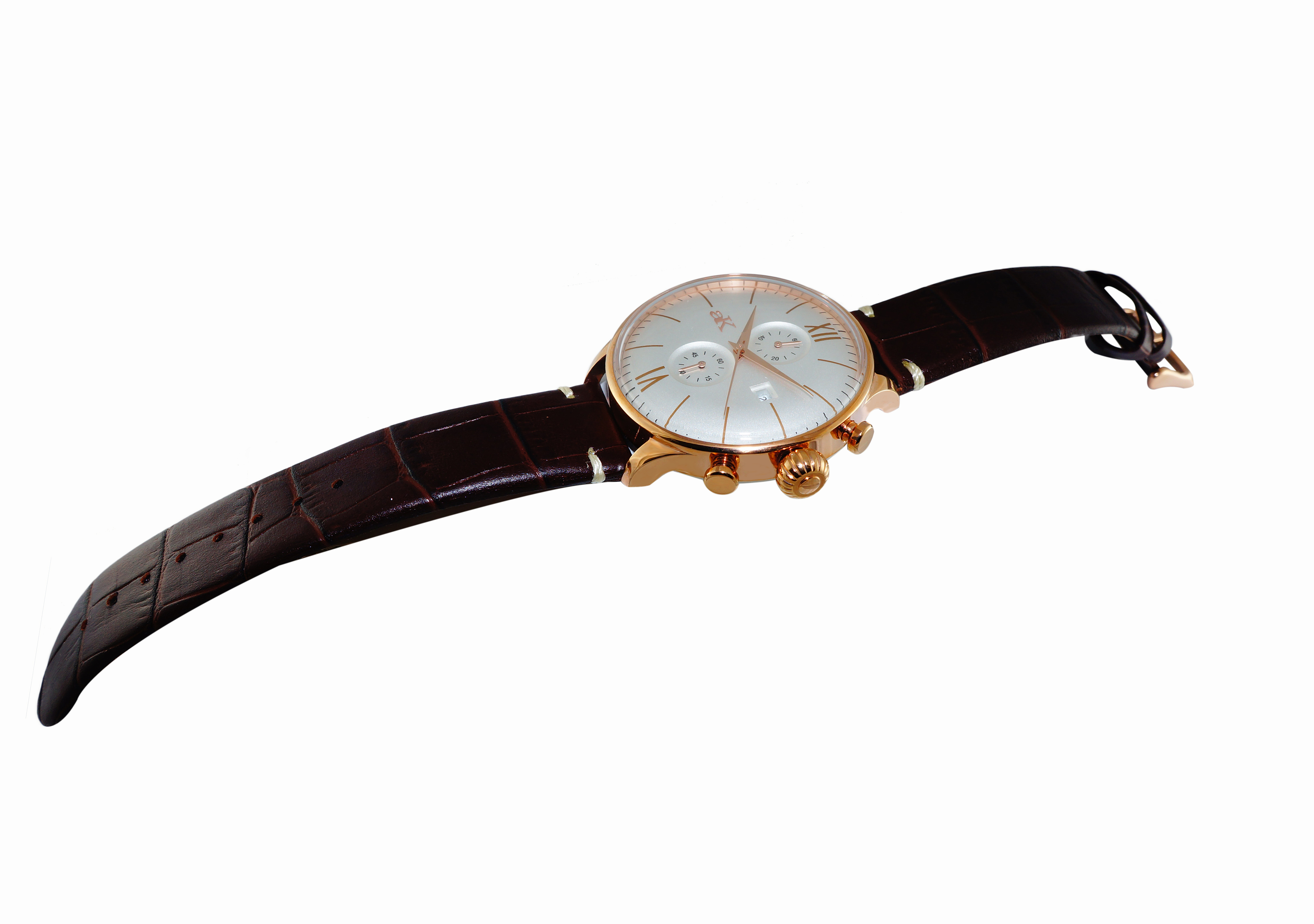 CHRONOGRAPH MOV'T, DAYDATE COUNTER, AK2376RGSV, RETAIL AT 495.00