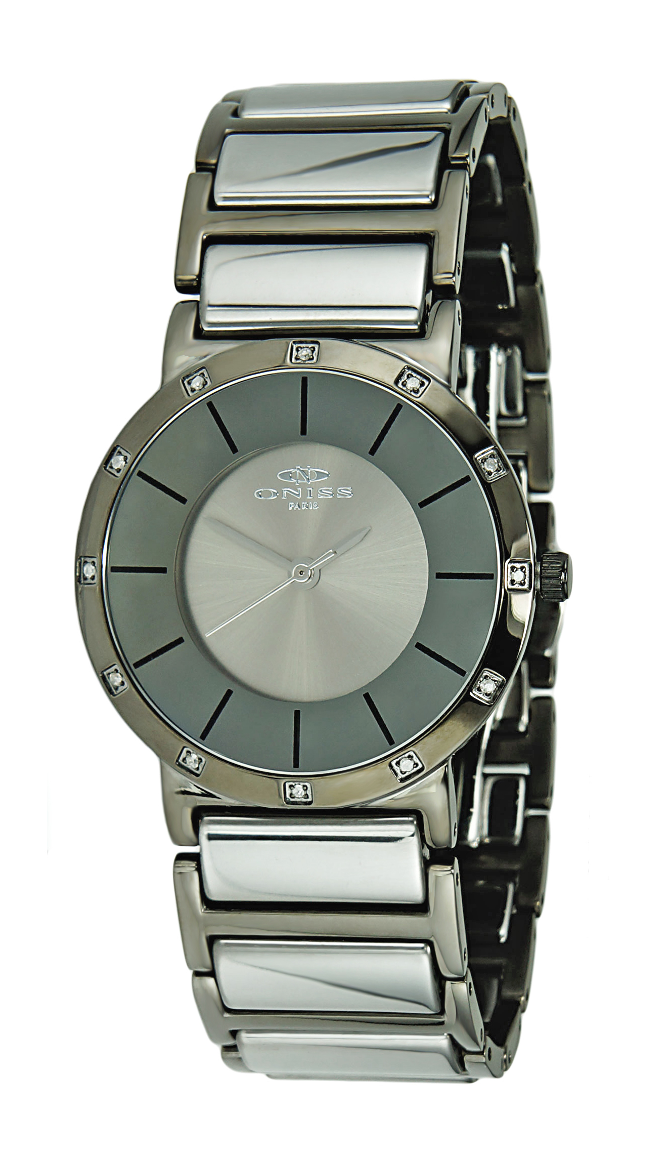 GENUINE DIAMONDS, SWISS QUARTZ MOVEMENT, HIGH TECH CERAMIC,ON1004LIPG