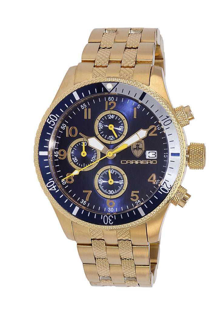 LeChateau - Chronograph Epson VR33 Muscle Movt, Stainless Steel Case and Band ,  CG17733BUSV, Retail at (MSRP:$1,475.00)