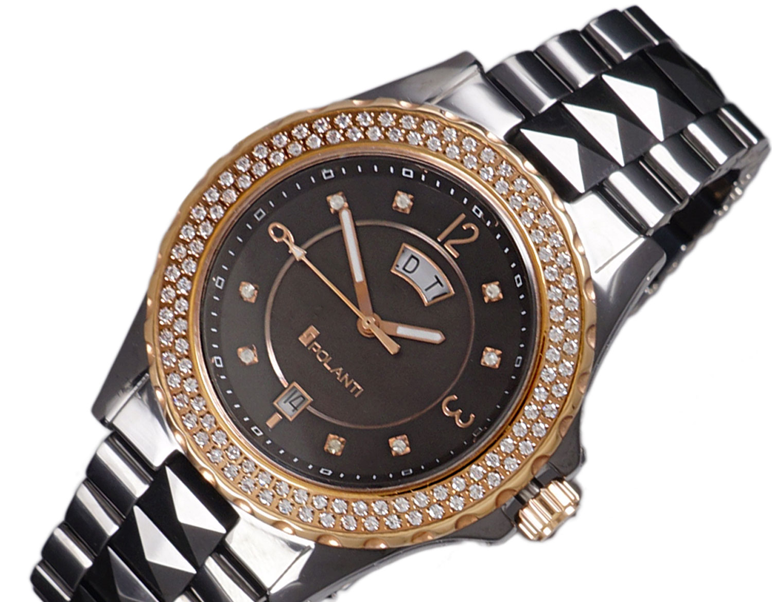 LeChateau, SWISS MOVEMENT, High Tect Ceramic case and band, MOP Dial, P7895KR Retail At (MSRP: $995.00)