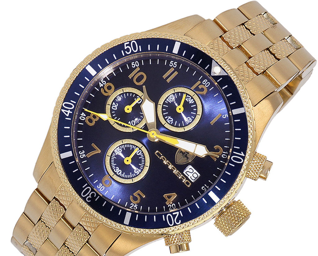 Lechateau Watches - Chronograph Epson VR33 Muscle Movt, Stainless Steel Case and Band,Retail at (MSRP:$1,475.00)