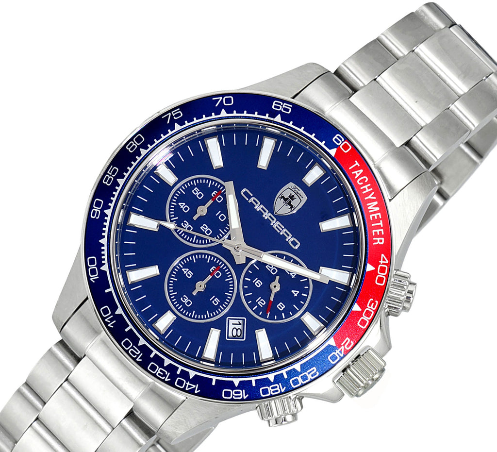 LeChateaue, CHRONOGRAPH MOVEMENT ,100 METER WATER RESISTANT, DATE DIAL, LCS866BURD , RETAIL AT (MSRP: $1,250.00)