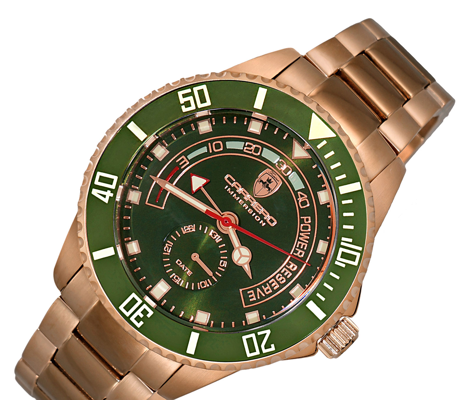 Lechateau TC Automatic Power Reserve Sunray Dial Date Counter Lechateau TC Automatic Power Reserve Sunray Dial Date Counter
