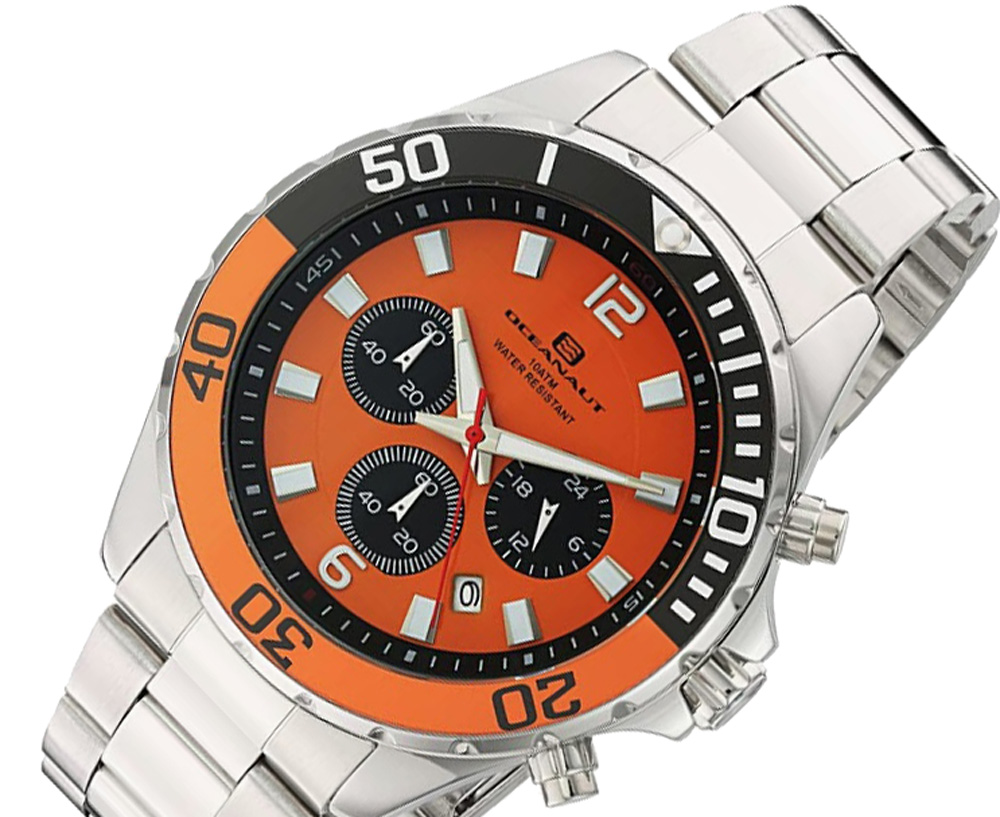 Oceanaut Men's 'Sevilla' Quartz Chronograp Stainless Steel Watch, Color:Silver-Toned, OC2522 - Retail at (MSRP: $450.00)