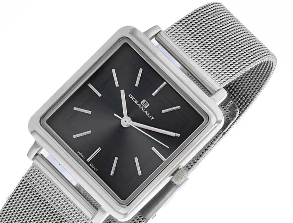 Oceanaut Women's, Stainless steel case, Stainless steel bracelet, Black dial, (MSRP: $250.00)