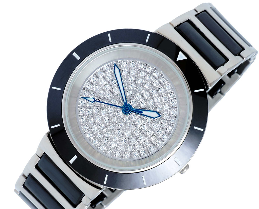ONISS Ladies, Black High-tech Ceramic and Stainless Steel Case an Band, (MSRP:  $550.00)