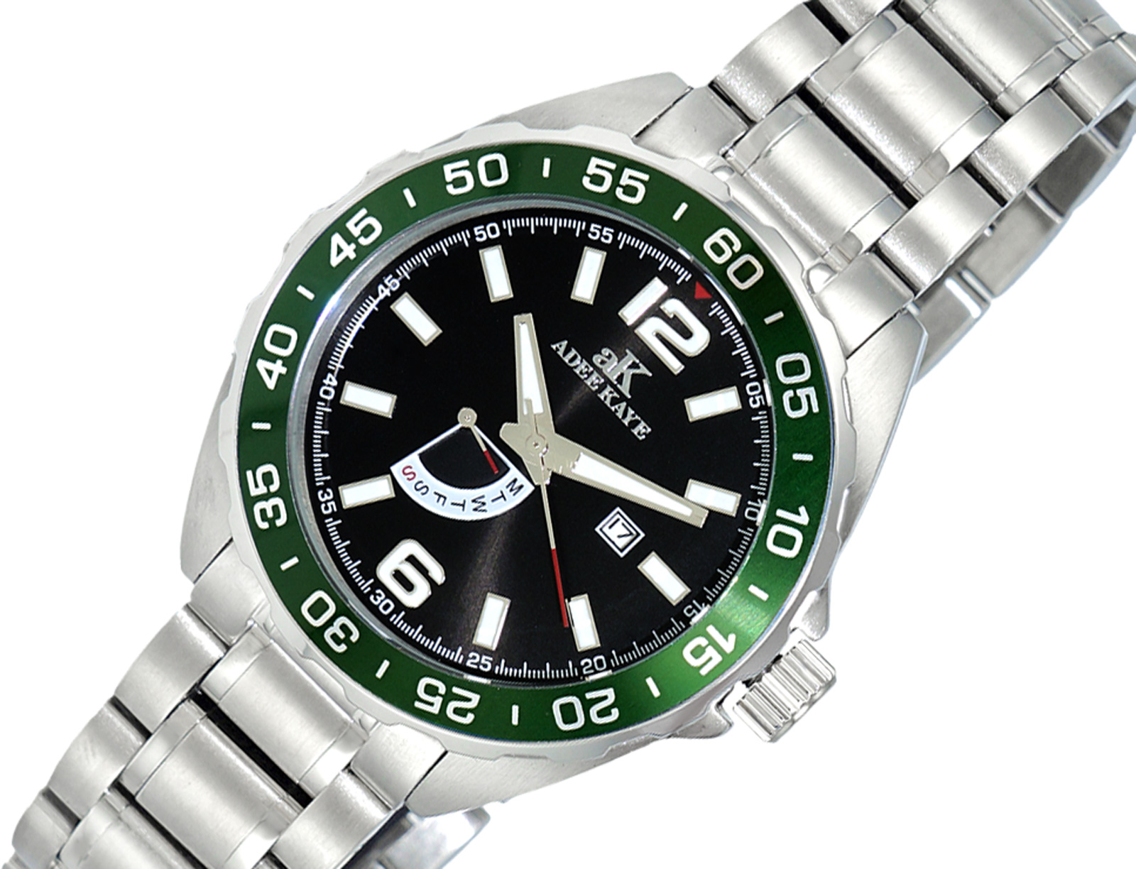 RETROGRADE DAY COUNTER, DATE WINDOW , AK6261M (BKGN) , RETAIL AT (MSRP