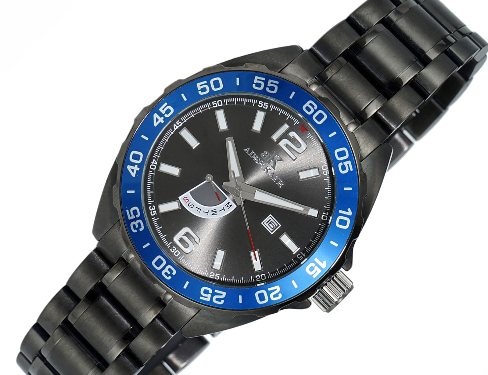 RETROGRADE DAY COUNTER, DATE WINDOW , IPGUN TONE CASE AND DIAL