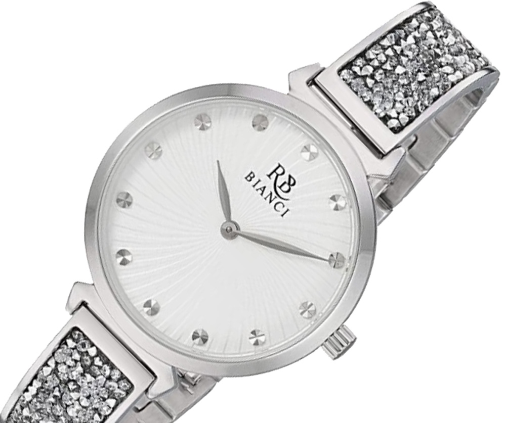 Roberto Bianci Women's Brillare Quartz Stainless Steel Strap, Silver,  RB0200) Retail at (MSRP:$350.00)