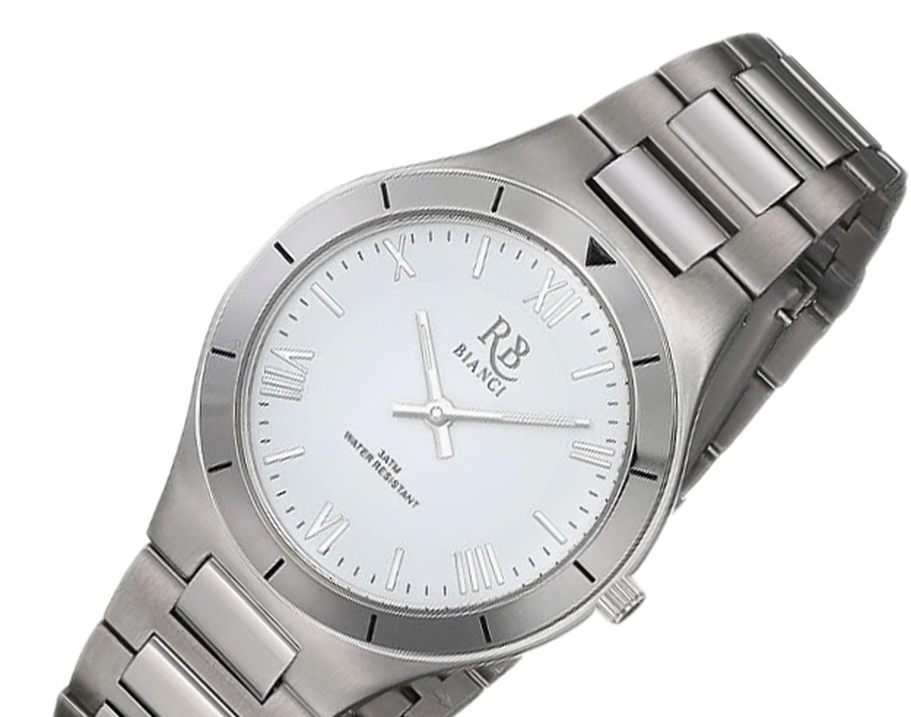 Roberto Bianci Women's Stainless steel cas and bracelet, White dial, (MSRP: $195.00)