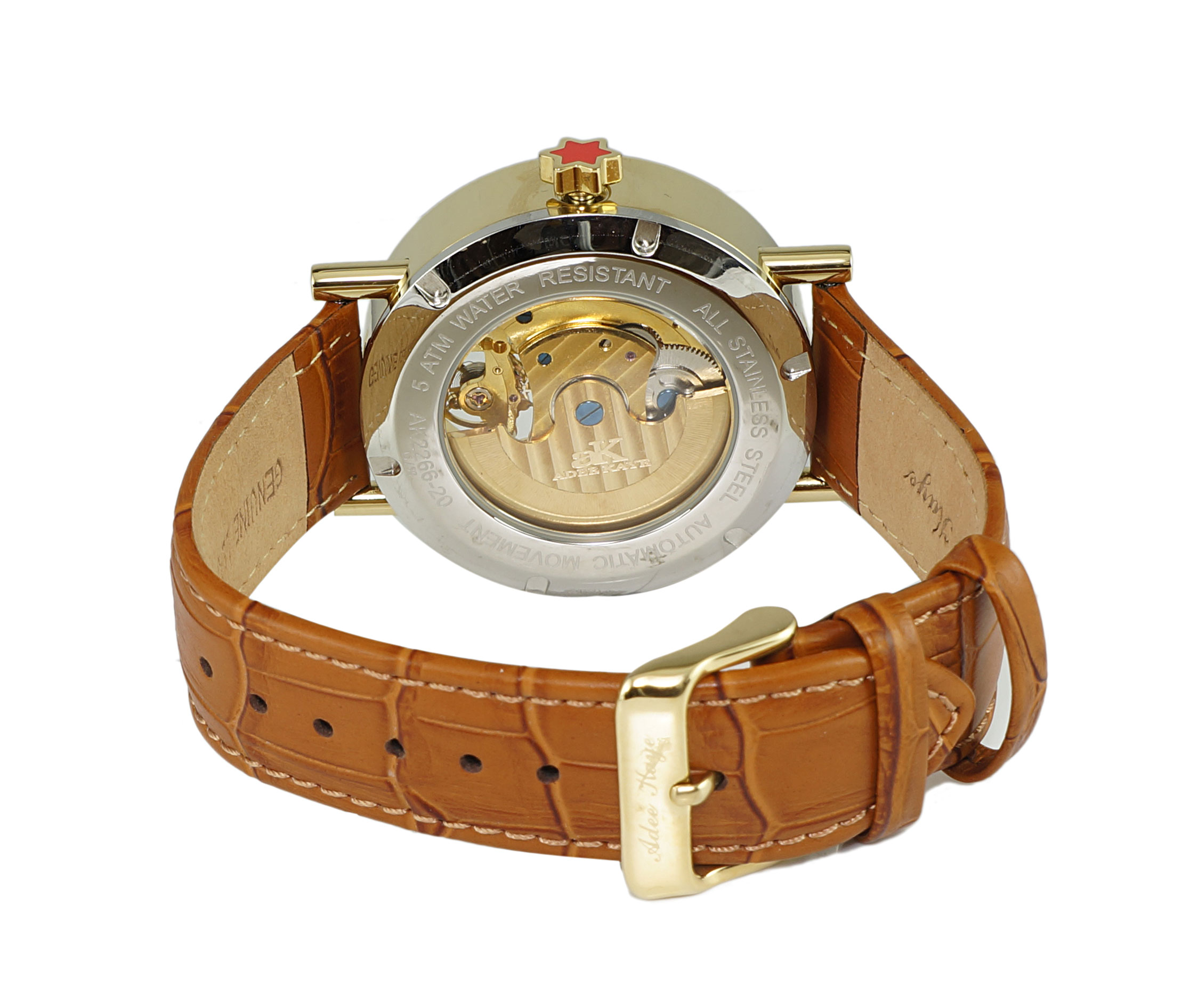 Skeleton Automatic 21 Jewels Movement , Sun and Moon Phase, AK226620MGLBN, Retail at 750.00