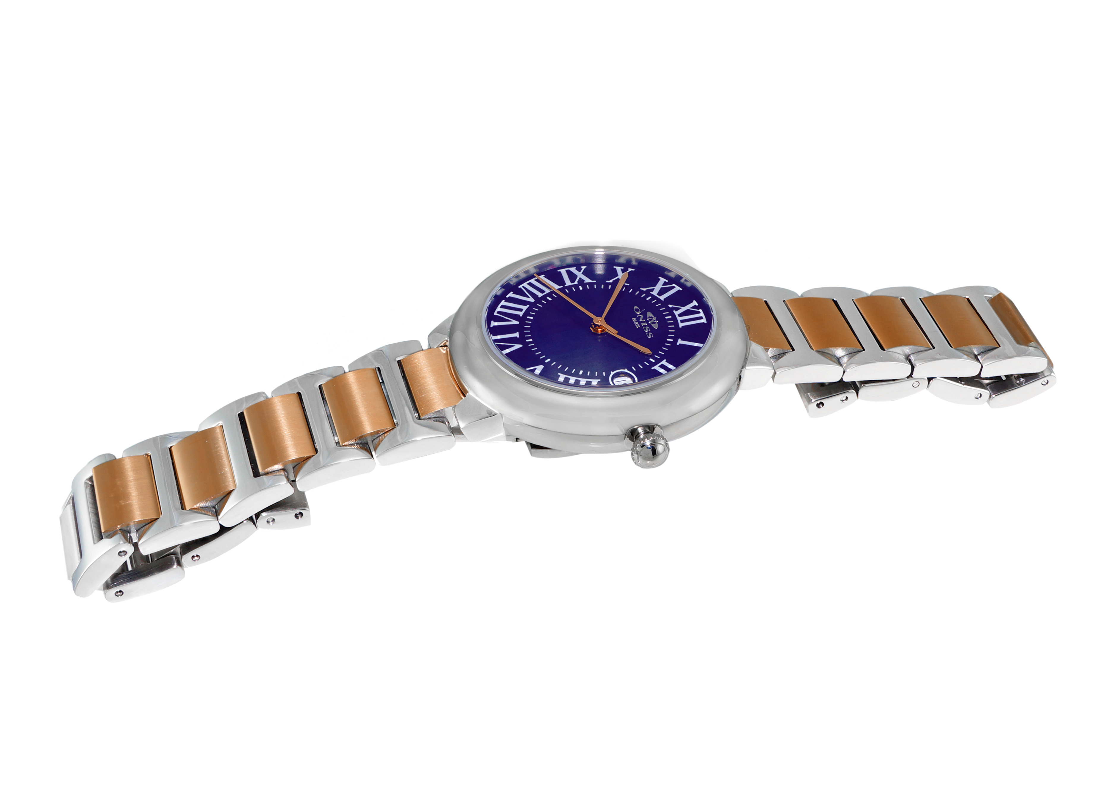 SWISS MOVEMENT, DATE MOP DIAL , ON1111LTTRG/BU RETAIL AT 445.00