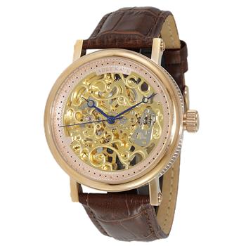 ADEE KAYE,20 JEWELS SKELETON AUTOMATIC, MESH BAND, AK6463-MRG, RETAIL AT $675.00