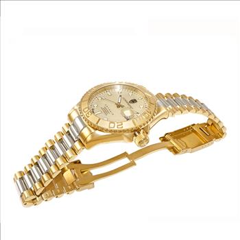 Lechateau Watches Men's Automatic NH35  -  21 JEWELS, Ivory MOP Dial, C1G266GO_TT - (MSRP: $ 2,124.00)