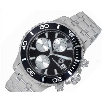 Lechateau Watches, Men's VR33-Chronograph Mov't., Black - Date Dial and BEZEL,  C1S3735BK -  RETAIL AT (MSRP: $1,595.00)