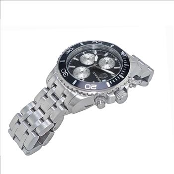 Lechateau Watches, Men's VR33-Chronograph Mov't., Black - Date Dial and BEZEL,  C1S3735BK -  RETAIL AT (MSRP: $1,595.00)
