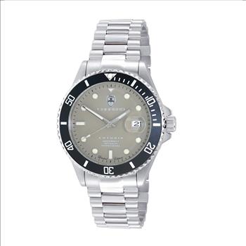 Lechateau  Men's Watches, Automatic Movement - NH35 - 21 JEWELS, Stainless Steel case and band, Brown Dial, C1S888BN - RETAIL AT (MSRP: $ $2,124.00)