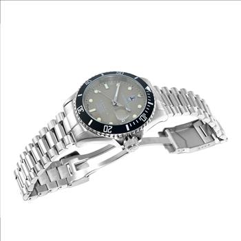 Lechateau  Men's Watches, Automatic Movement - NH35 - 21 JEWELS, Stainless Steel case and band, Brown Dial, C1S888BN - RETAIL AT (MSRP: $ $2,124.00)