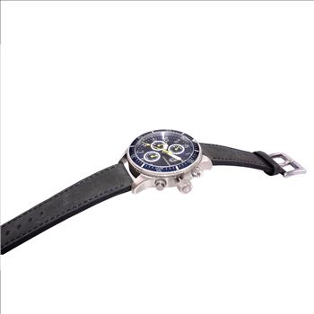 LeChateau - Chronograph Epson VR33 Muscle Movement, Stainless Steel Case and Band , CS17733BK_LBU, Retail at (MSRP:$1,475.00)