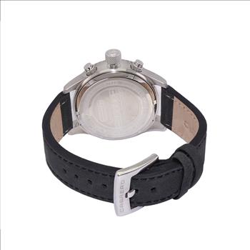 LeChateau - Chronograph Epson VR33 Muscle Movement, Stainless Steel Case and Band , CS17733BK_LBU, Retail at (MSRP:$1,475.00)