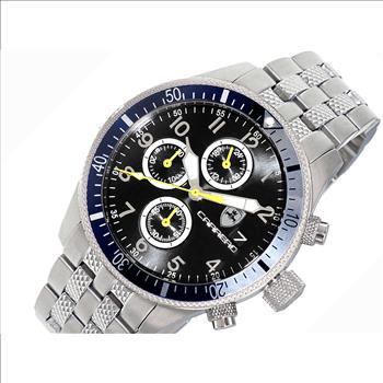 LeChateau - Chronograph Epson VR33 Muscle Mov't, Stainless Steel Case and Band , CS17733BK-BUSV, Retail at (MSRP:$1,475.00)