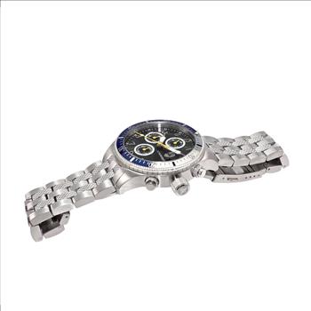 LeChateau - Chronograph Epson VR33 Muscle Mov't, Stainless Steel Case and Band , CS17733BK-BUSV, Retail at (MSRP:$1,475.00)