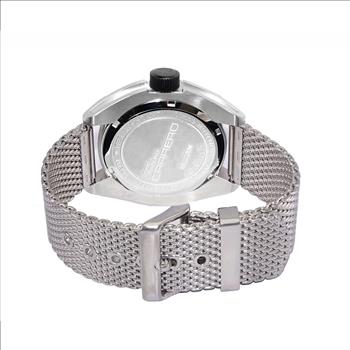 LeChateau, Men's Swiss Multi-Functiom Ronda X30 Movement, White Dial -Bezel, Stainless Steel Mesh band Band, C1SK8824-WT_Mesh - MSRP: $2,340.00