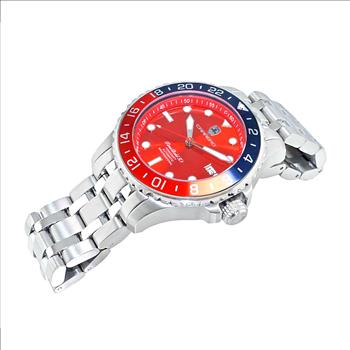 LeChateau, Men's TIME BOLD- X1,  NH35 AUTOMATIC MOVEMENT, 10 ATM, RED/BLUE, C1S737MR-BU - MSRP:  $2,340.00