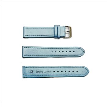 GENUINE LEATHER STRAP (22mm)-  BABY BLUE COLOR
