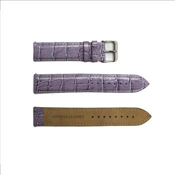 GENUINE LEATHER STRAP (20mm) QUICK RELEASE -  PURPLE COLOR 