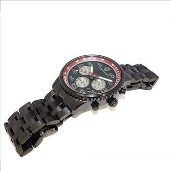 Lechateau - VR32 Mov't Chronograph Mov't, Black-MOP Dial, Black-IP Stainless Steel  (MSRP: $2,220.00)