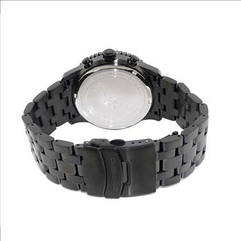 Lechateau - VR32 Mov't Chronograph Mov't, Black-MOP Dial, Black-IP Stainless Steel  (MSRP: $2,220.00)