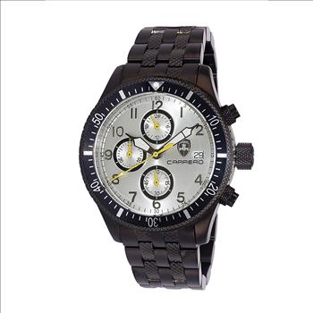 LeChateau - Chronograph Epson VR33 Muscle Movement, Stainless Steel Case and Band ,  CB17733SV, Retail at (MSRP:$1,475.00)
